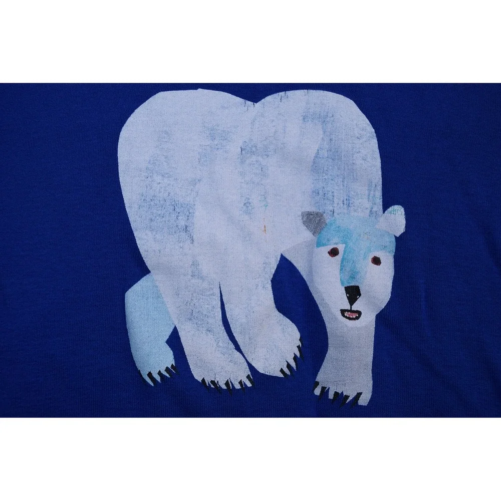 2014 Gymboree Eric Carle Polar Bear Blue Long Sleeve Shirt Kids BOYS 6